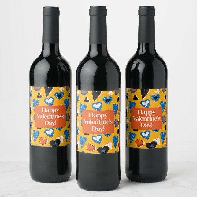 Bold Modern Love Bottle Sticker (Bouteilles)
