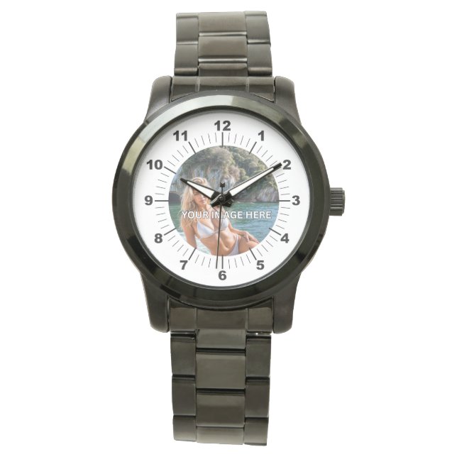BOLD! ⌚ Montre Bracelet Noir Oversize (devant)
