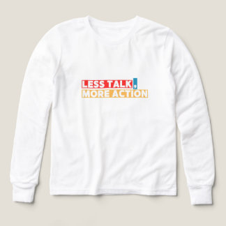 Bold Motivational Quote – Less Talk, More Action