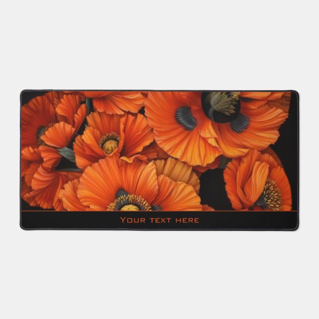 Bold Radiant Beauty Orange Poppy Floral Art (Recto)