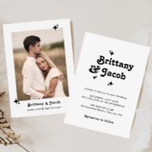 Bold Retro Chic Faire-part de mariage