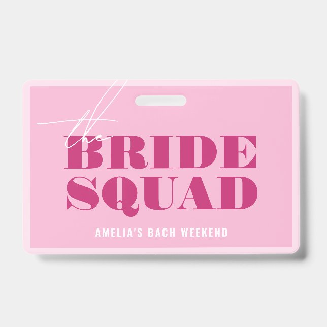 Bold Rose Bachelorette Acheter La Mariée Un Badge  (Avant)