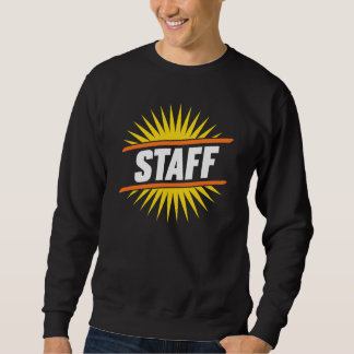 Bold STAFF Sunburst Sweatshirt for Events, Shops &
