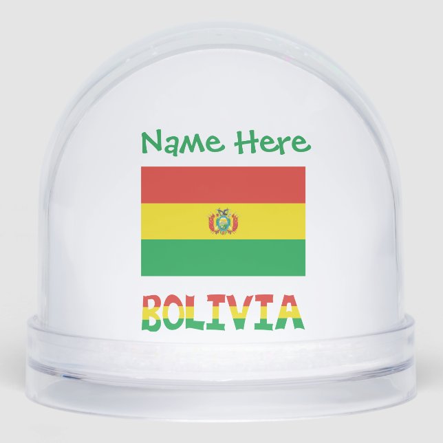 Bolivie Drapeau vert Personnalisation (Avant)