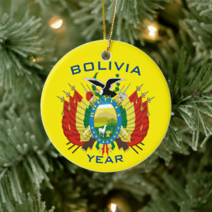 Bolivie Souvenir Noël en céramique ornement