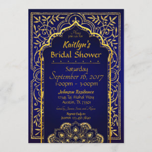 Bollywood Arabian Nights Invitation de la douche n