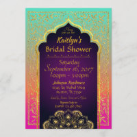 Bollywood Arabian Nights Invitation de la douche n