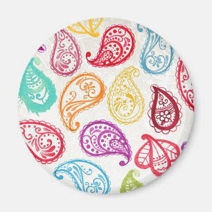 Bollywood Indian Paisley branché Rainbow Magnet