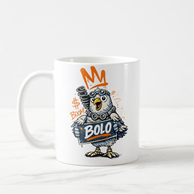 Bolo Graffiti Bird Mug (Gauche)