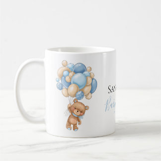 Bolosse Ours Teddy Blancs Bleu Café Mug