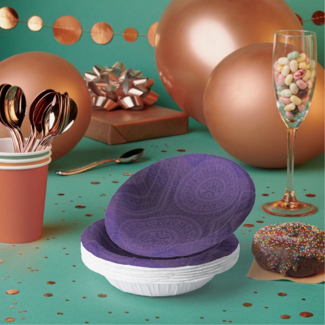 Bols En Carton Acceptation | Médaillons de méditation violette (Multi)