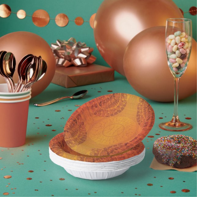 Bols En Carton Acceptation | Médaillons de saumons rouges orange  (Multi)