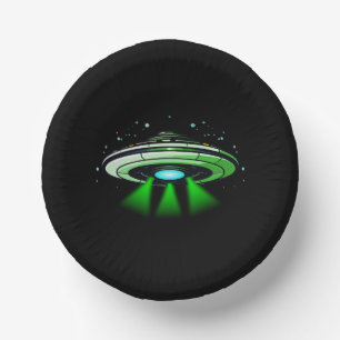 Bols En Carton Alien OVNI enlèvement vaisseau spatial fête d'anni