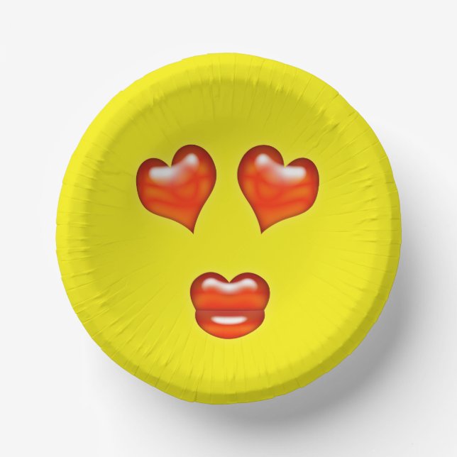 Bols En Carton Amour Emoji (Recto)