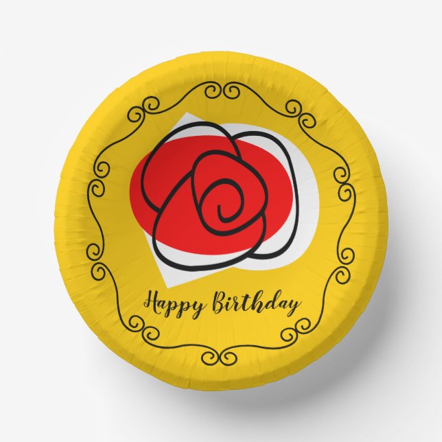 Bols En Carton Anniversaire du Rose espagnol (Recto)