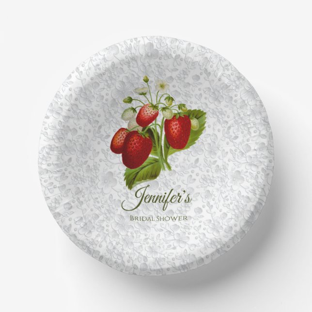 Bols En Carton Aspect dentelle de fraise  (Recto)
