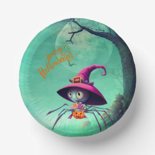 Bols En Carton Automne/araignée/sorcier/halloween