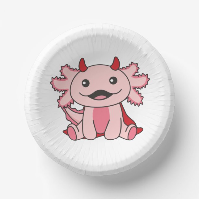 Bols En Carton Axolotl Halloween (Recto)