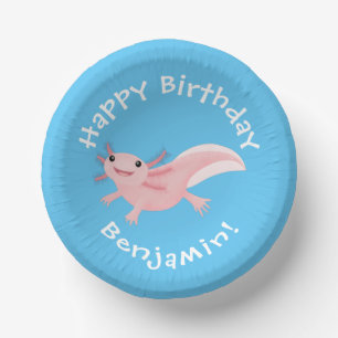 Bols En Carton axolotl rose pâle