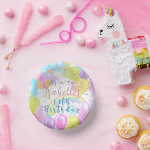 Bols En Carton Balloon Pastel Anniversaire