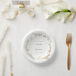 Bols En Carton Boho Sec Palm Pampas Grass Floral Wreath Mariage