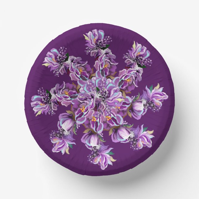 Bols En Carton Bol de papier Violet Âme (Recto)