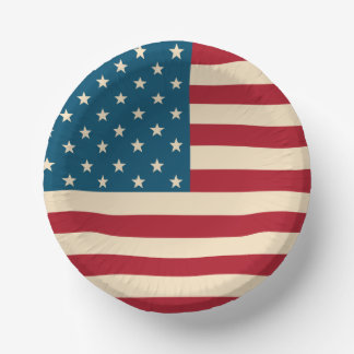 Bols En Carton Bol en papier drapeau américain patriotique BBQ 4