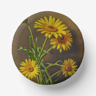 Bols En Carton Bol en papier (marguerites jaunes)