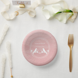 Bols En Carton Bol en papier Mariage rose Lovebird