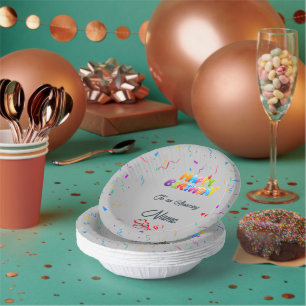 Bols En Carton Bol papier personnalisé unique pour les fêtes d'an