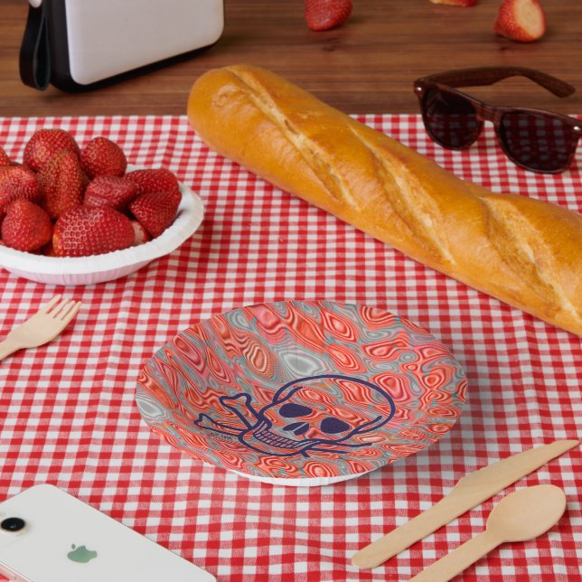 Bols En Carton Boules en papier crâne de lave (Pique-nique)