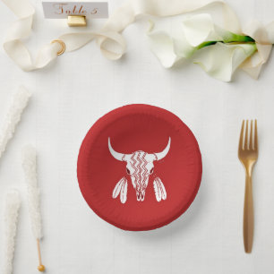 Bols En Carton Boules en papier Red Ghost Dance Buffalo