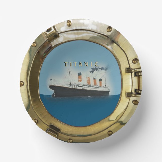 Bols En Carton Bowl de porthole Titanic (Recto)