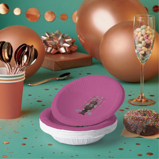 Bols En Carton Boysenberry Boysenberry Paper Bowls (Multi)
