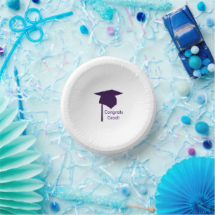 Bols En Carton Bracelets Grad, Purple Graduation Bol Papier