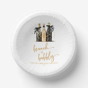 Bols En Carton Brunch et Bubbly Champagne Anniversaire Brunch