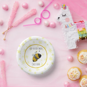 Bols En Carton Bumblebee mignonne Jaune et Noir   Anniversaire de