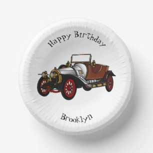Bols En Carton Caricature de voiture classique 1920