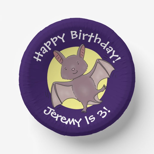 Bols En Carton Caricature de vol de chauve-souris (Recto)