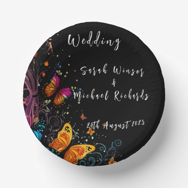 Bols En Carton Carte postale Jardin aux papillons lunaires (Recto)