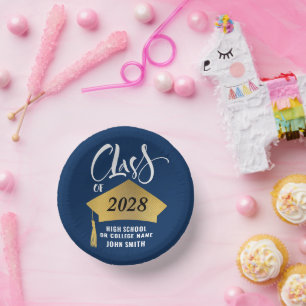 Bols En Carton Casquette minimaliste Gold Grad Stylish Graduation