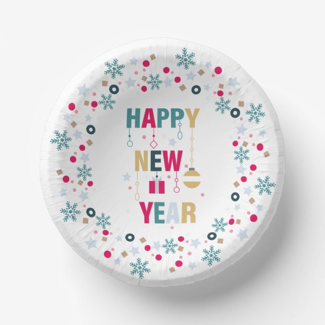 Bols En Carton Célébration de la nouvelle année (Recto)