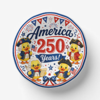 Bols En Carton Célébration des Canetons America 250