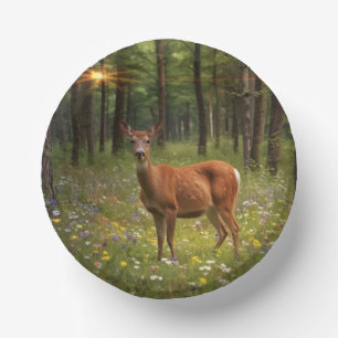 Bols En Carton Cerf en Forêt Magique
