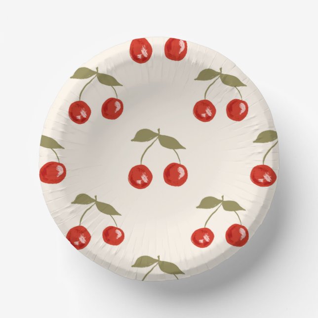 Bols En Carton Cerises d'été (Recto)