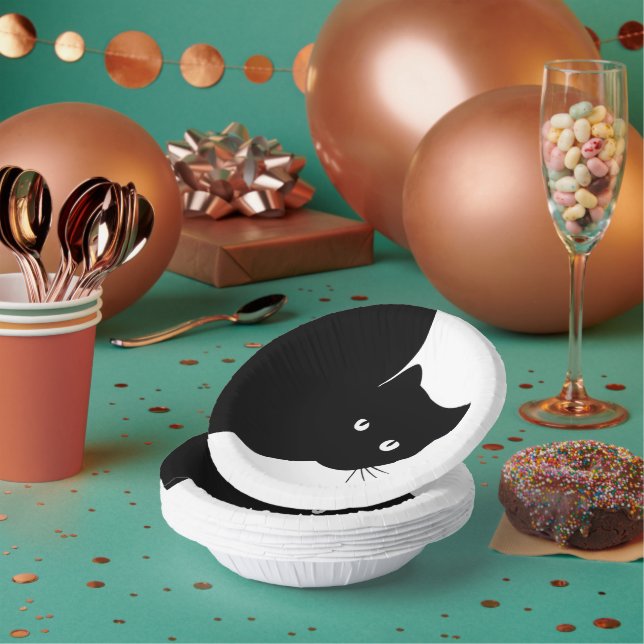 Bols En Carton Chat noir (Multi)