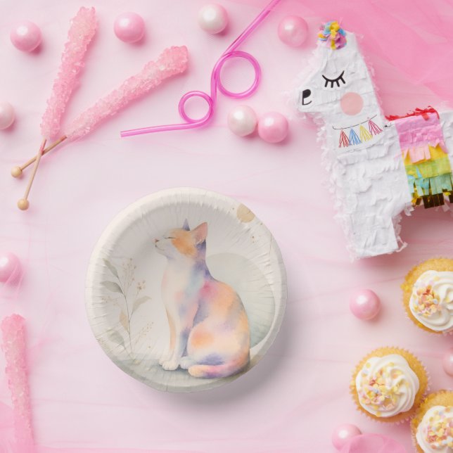 Bols En Carton Chat silencieux au clair de lune (Fête)