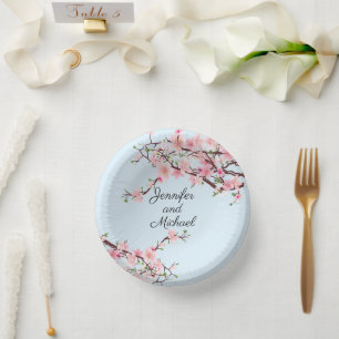Bols En Carton Cherry Blossoms Mariage Réception Personnaliser No