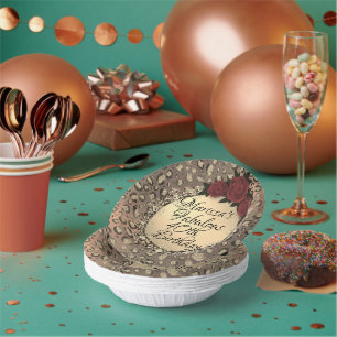 Bols En Carton Chic Leopard Rose Fabuleux 40e anniversaire