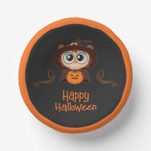 Bols En Carton Chouette/Automne/Automne/Halloween/citrouille